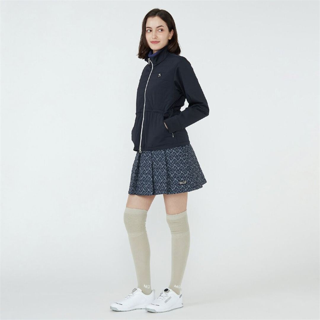 【MGFコレクション】モイストタッチマテリアルミックスジャケット ネイビー S