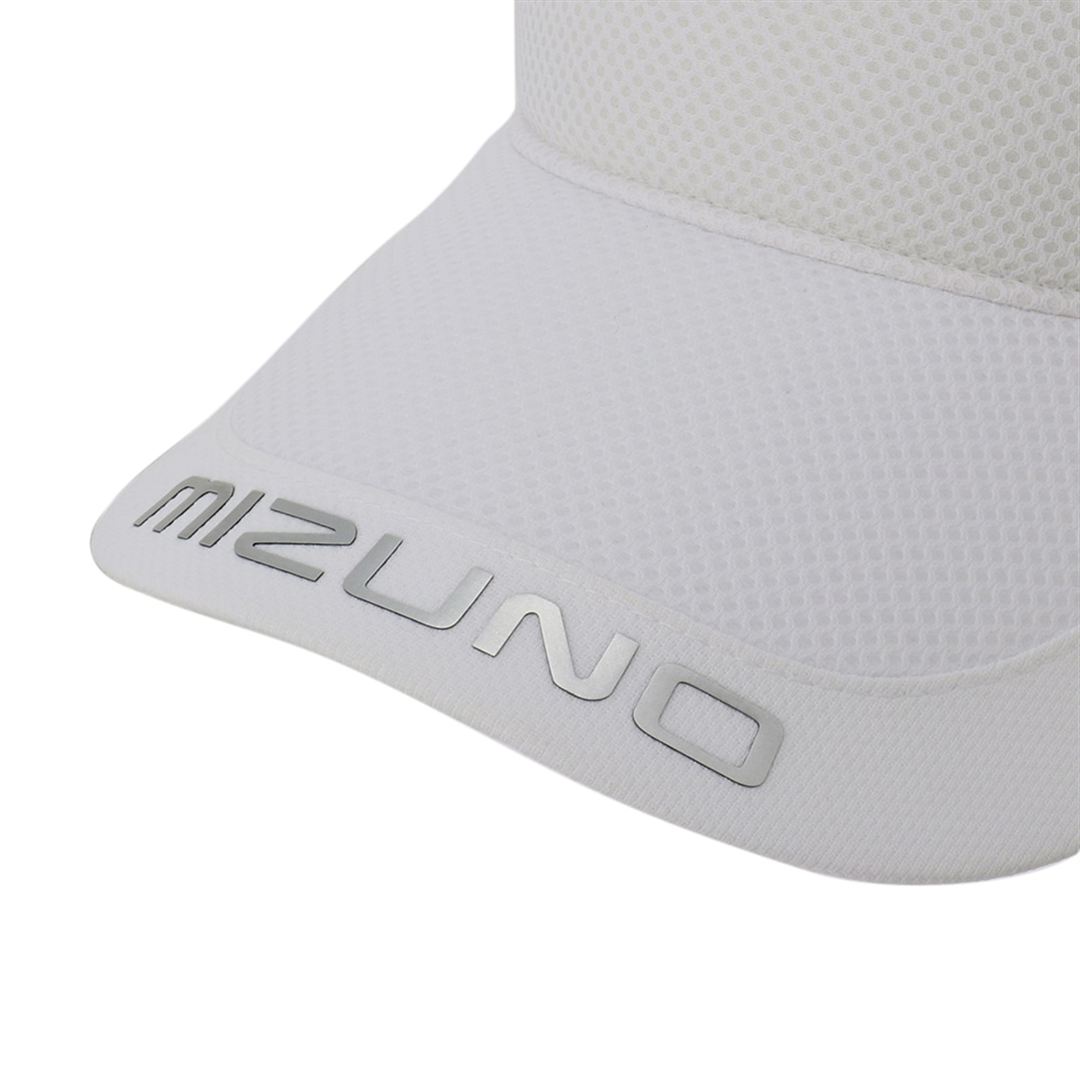 MIZUNOロゴメッシュバイザー ホワイト 55-59