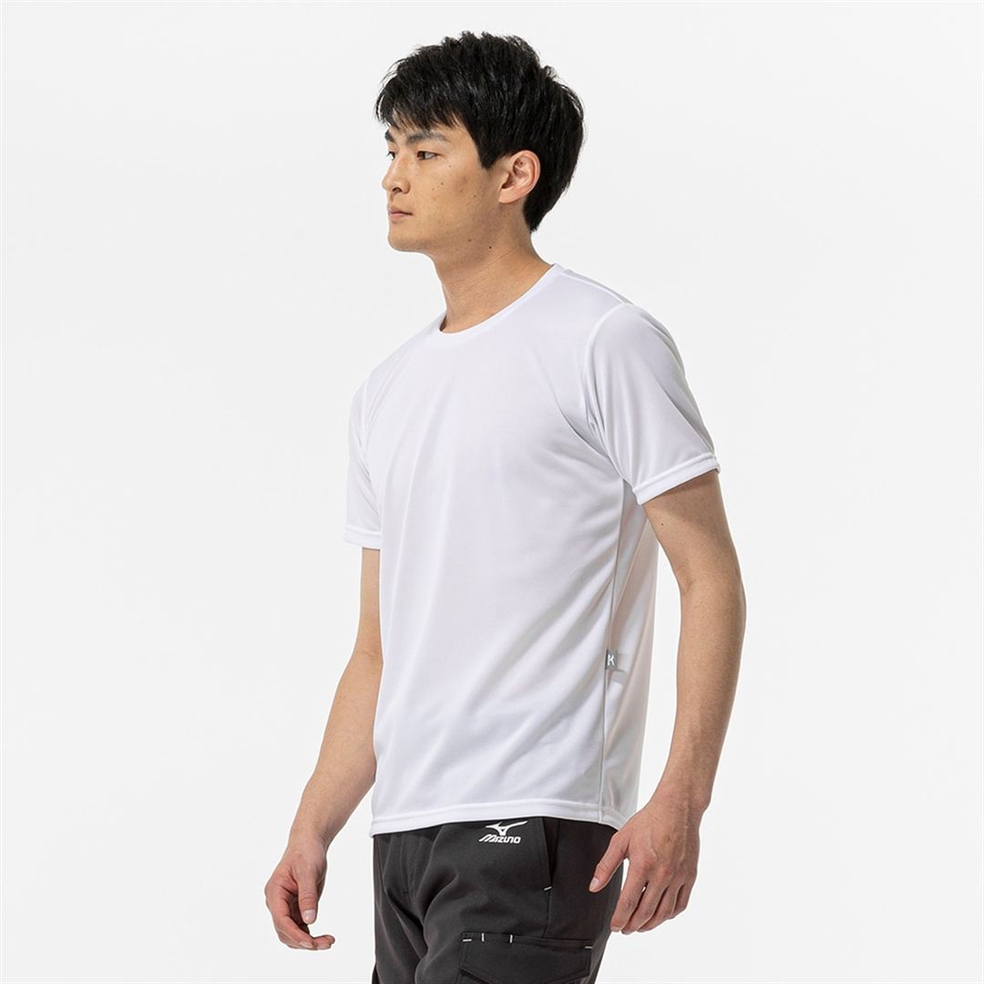 クルーネック ワークTシャツ(制電／半袖) ホワイト XS