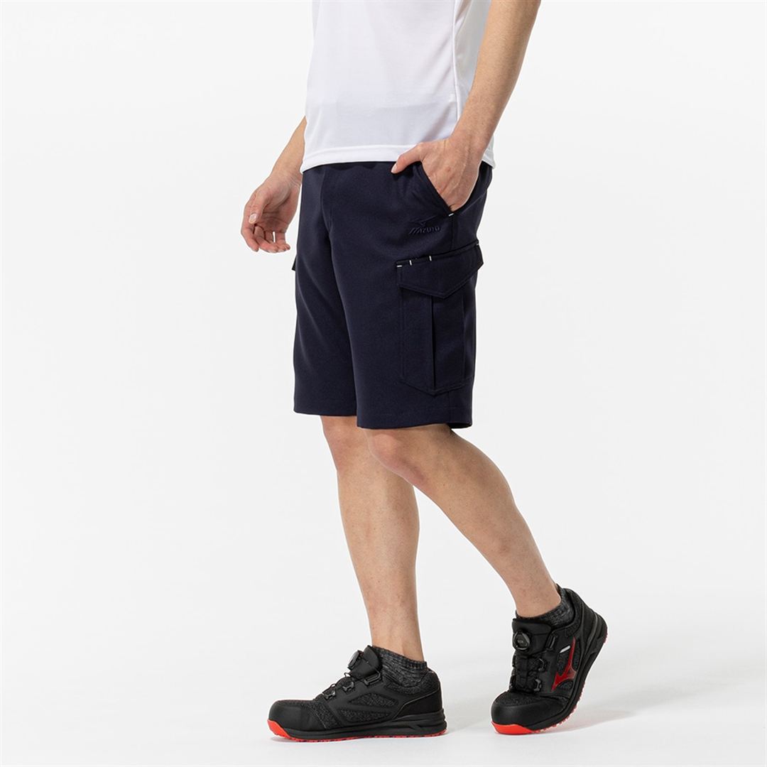 ワークハーフパンツ ストレッチ(制電) ネイビー XS
