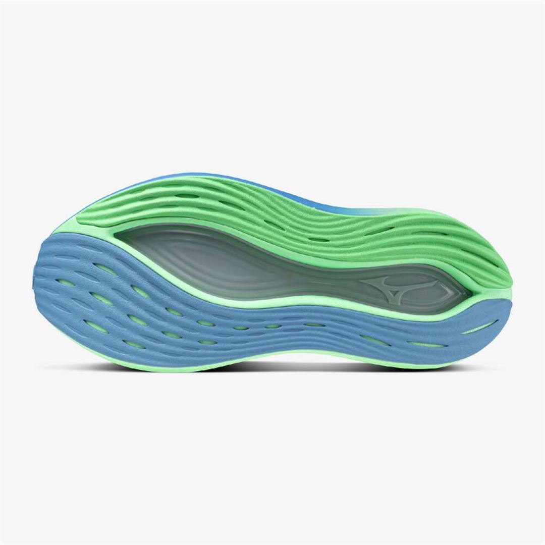 MIZUNO NEO VISTA(スピードワーク／テンポ走) ライトグレー×ミントグリーン×ブルー 25.0