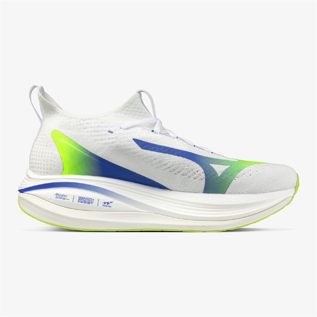 MIZUNO NEO VISTA2(スピードワーク／テンポ走) ホワイト×ブルー×イエロー 23.0
