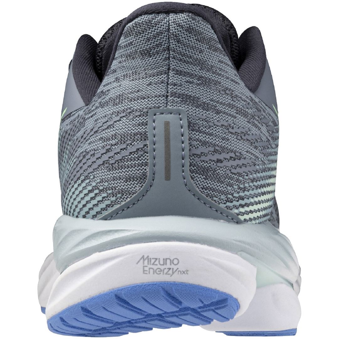 【ミズノ直営限定】ウエーブインスパイア21(ランニング) グレー×ミントグリーン×ブルー 25.0