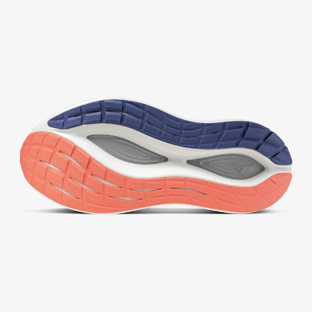 MIZUNO NEO VISTA2(スピードワーク／テンポ走) ホワイト×メタリックブルー×ピンク 23.0