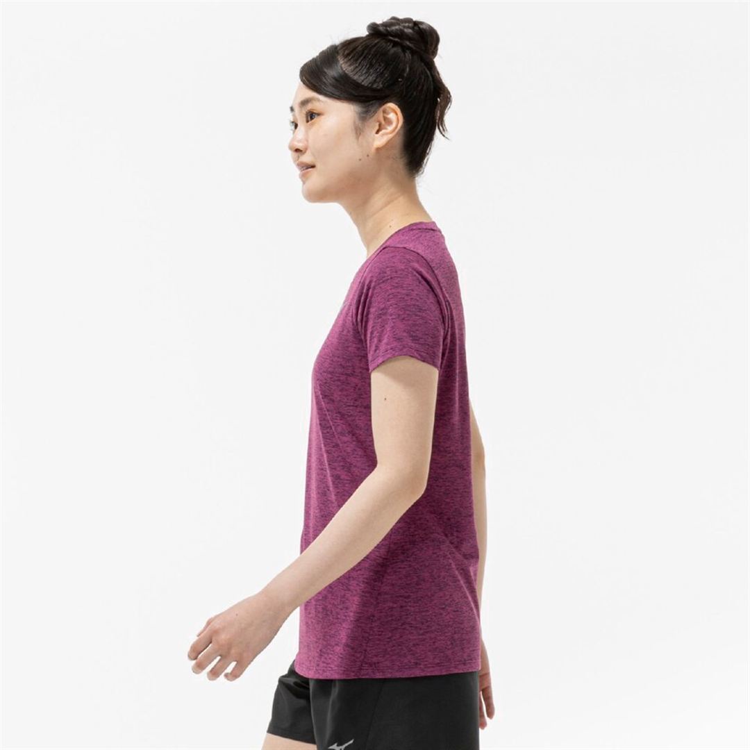 クイックドライTシャツ ダークパープル S