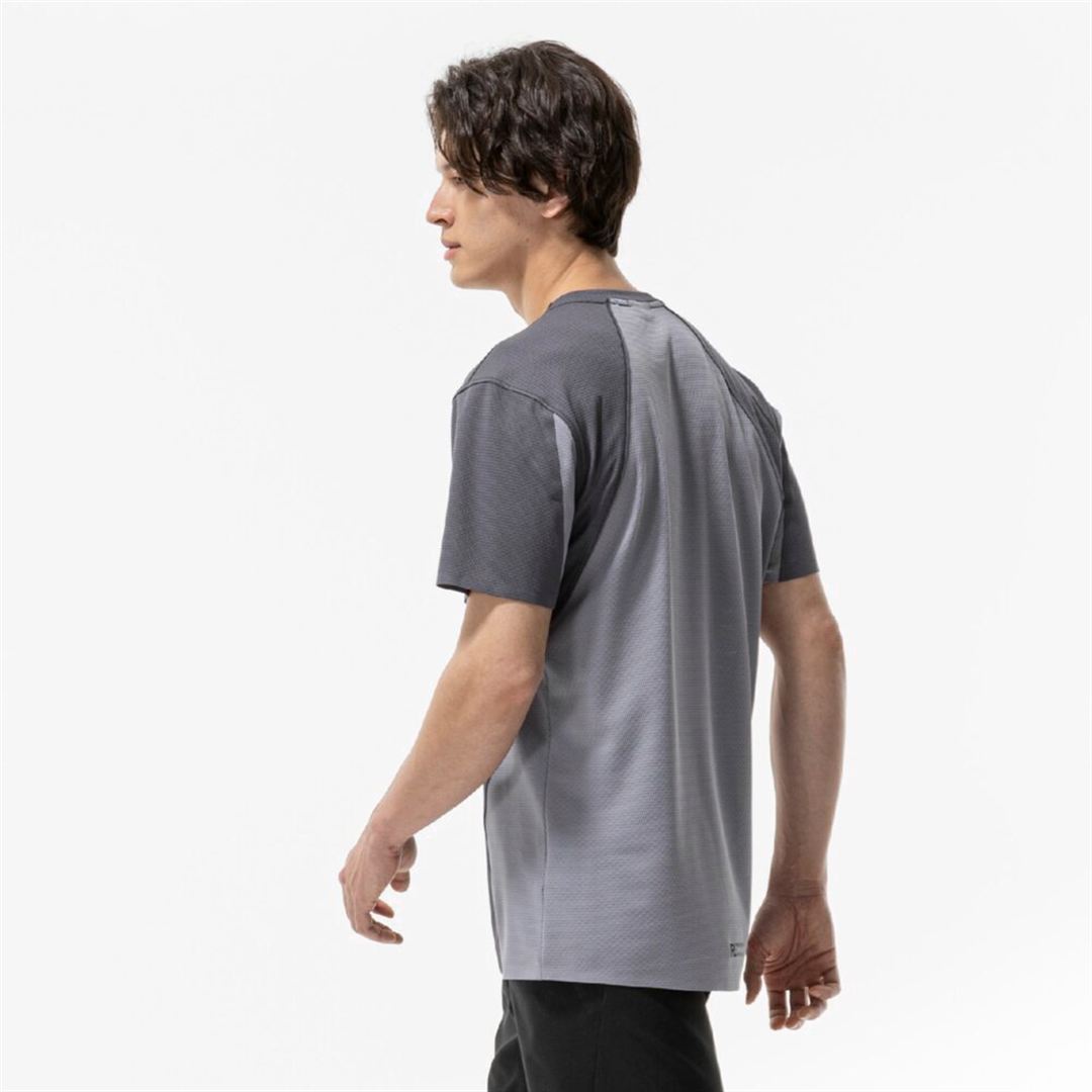 【汗処理／通気】ドライエアロフロープレミアムTシャツ オデッセイグレー S