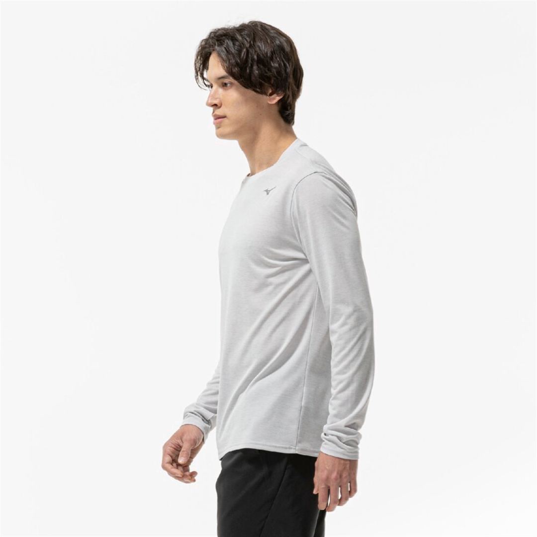 クイックドライTシャツ(長袖) ベイパーシルバー XL