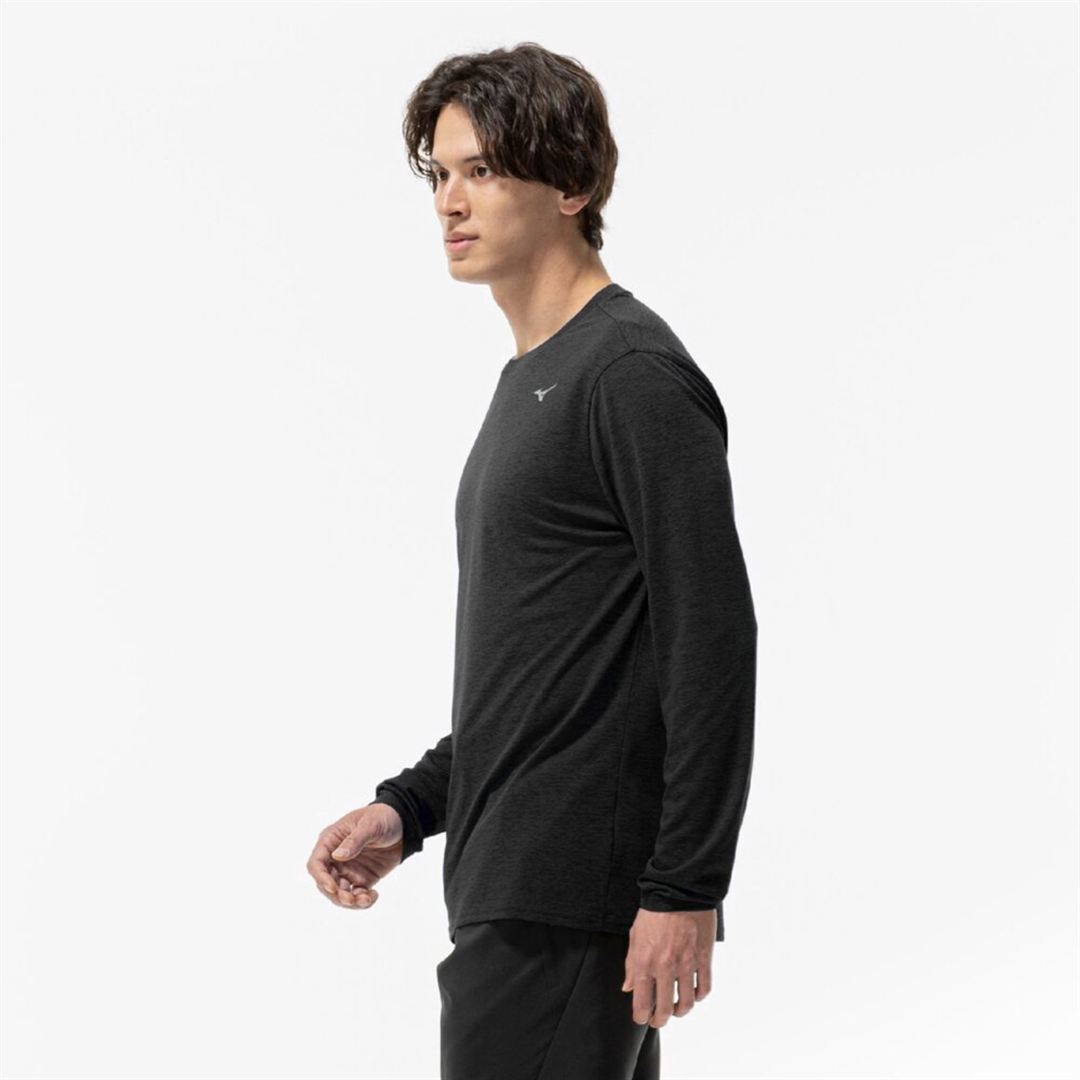 クイックドライTシャツ(長袖) ブラック XL