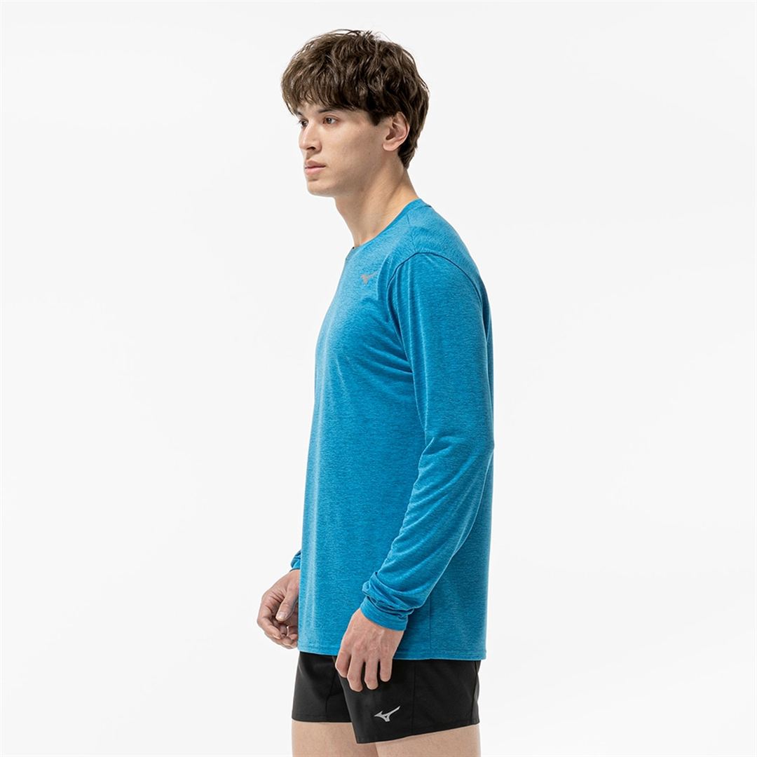 クイックドライTシャツ(長袖) ブルージュエル XL