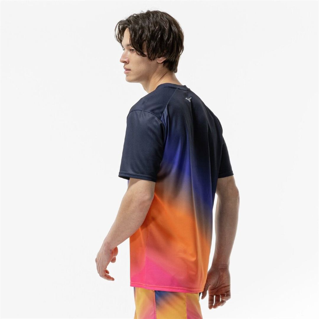 クイックドライ グラフィック Tシャツ ユウヤケ S