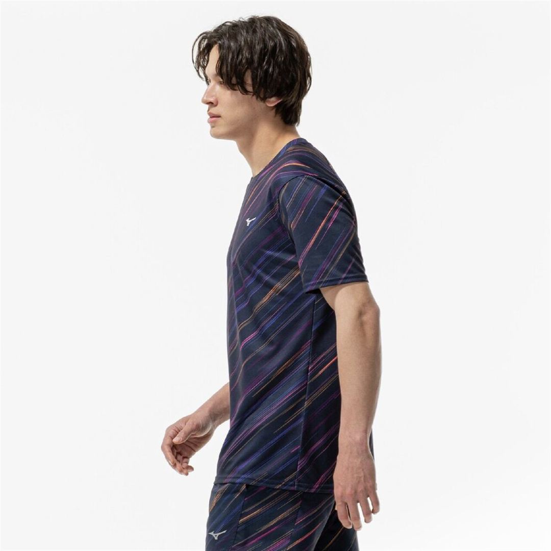 クイックドライ グラフィック Tシャツ ハナビ S