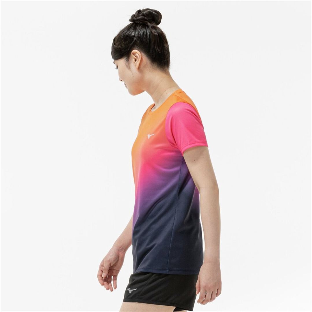 クイックドライ グラフィック Tシャツ ユウヤケ S