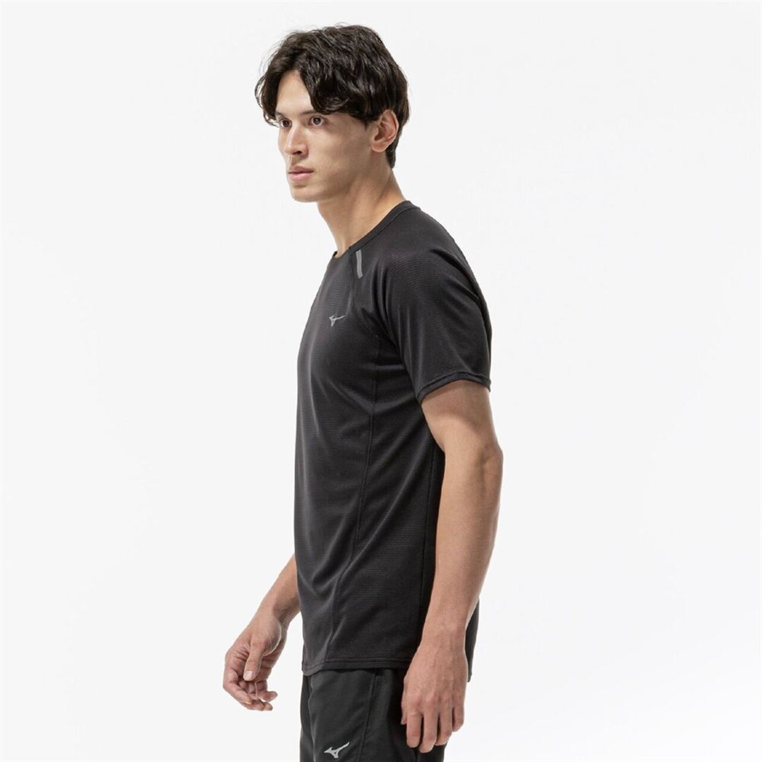 【汗処理／通気】ドライエアロフローTシャツ ブラック S