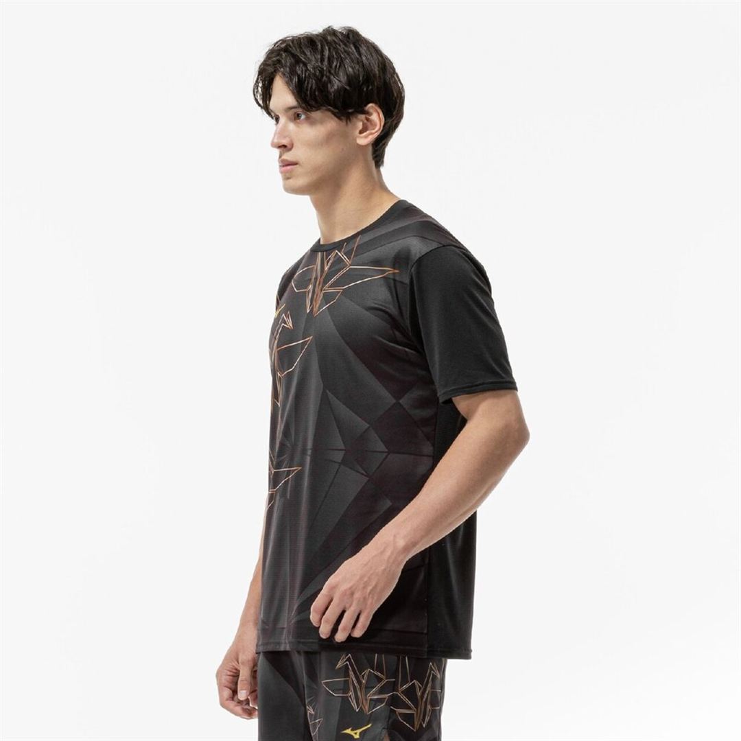 【汗処理／通気】ドライエアロフローグラフィックTシャツ タニオリ S