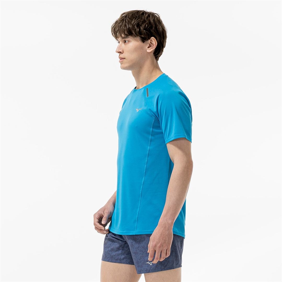 【汗処理／通気】ドライエアロフローTシャツ ブルージュエル XL