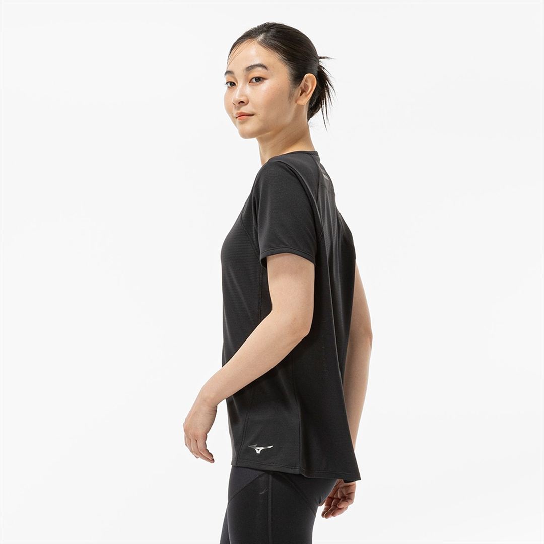 【汗処理／通気】ドライエアロフローTシャツ ブラック M
