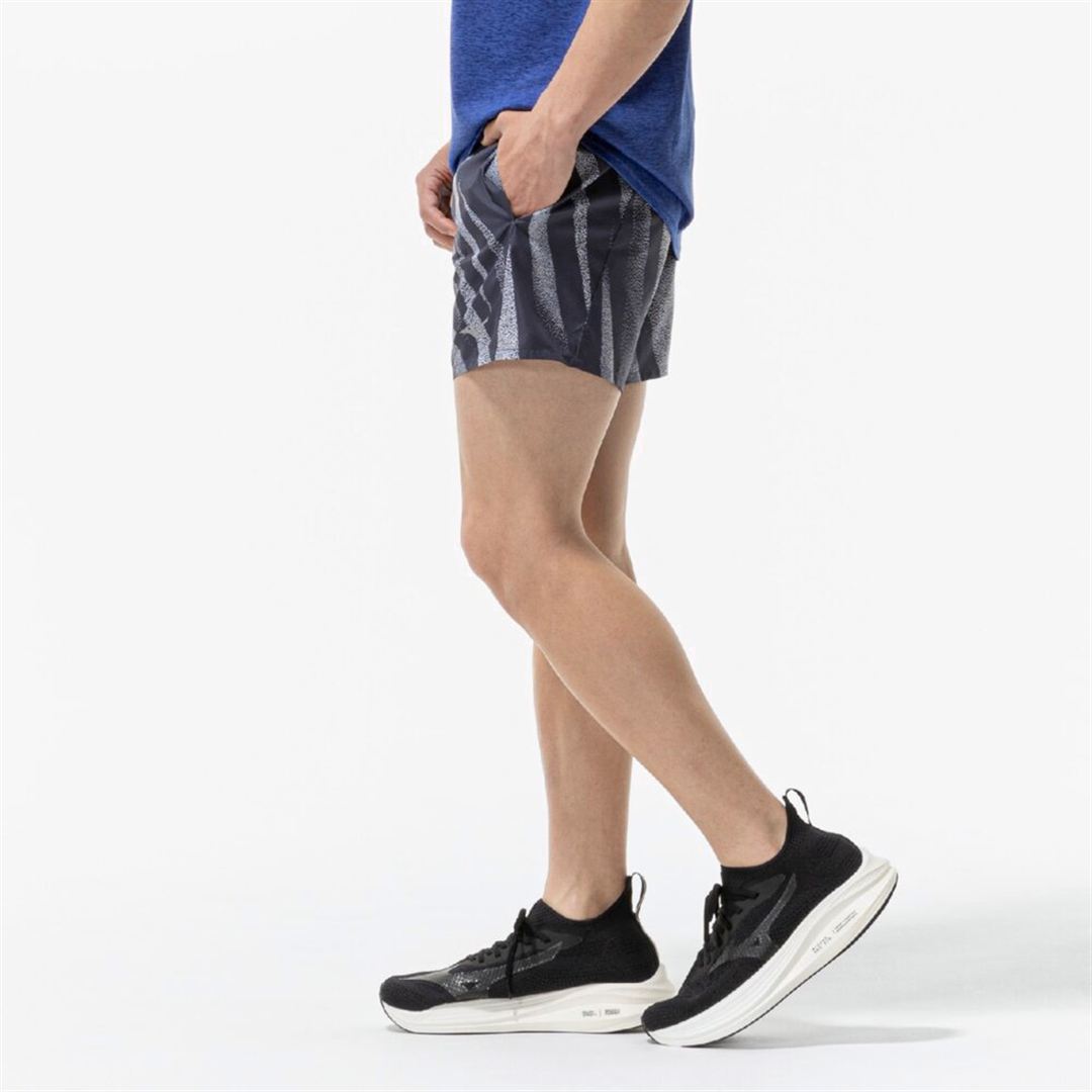 ランニング マルチポケットパンツ プラス グラフィック7インチ バリトンブルー XL