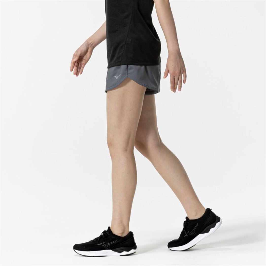 ランニング マルチポケットパンツ 4インチ グレー XL