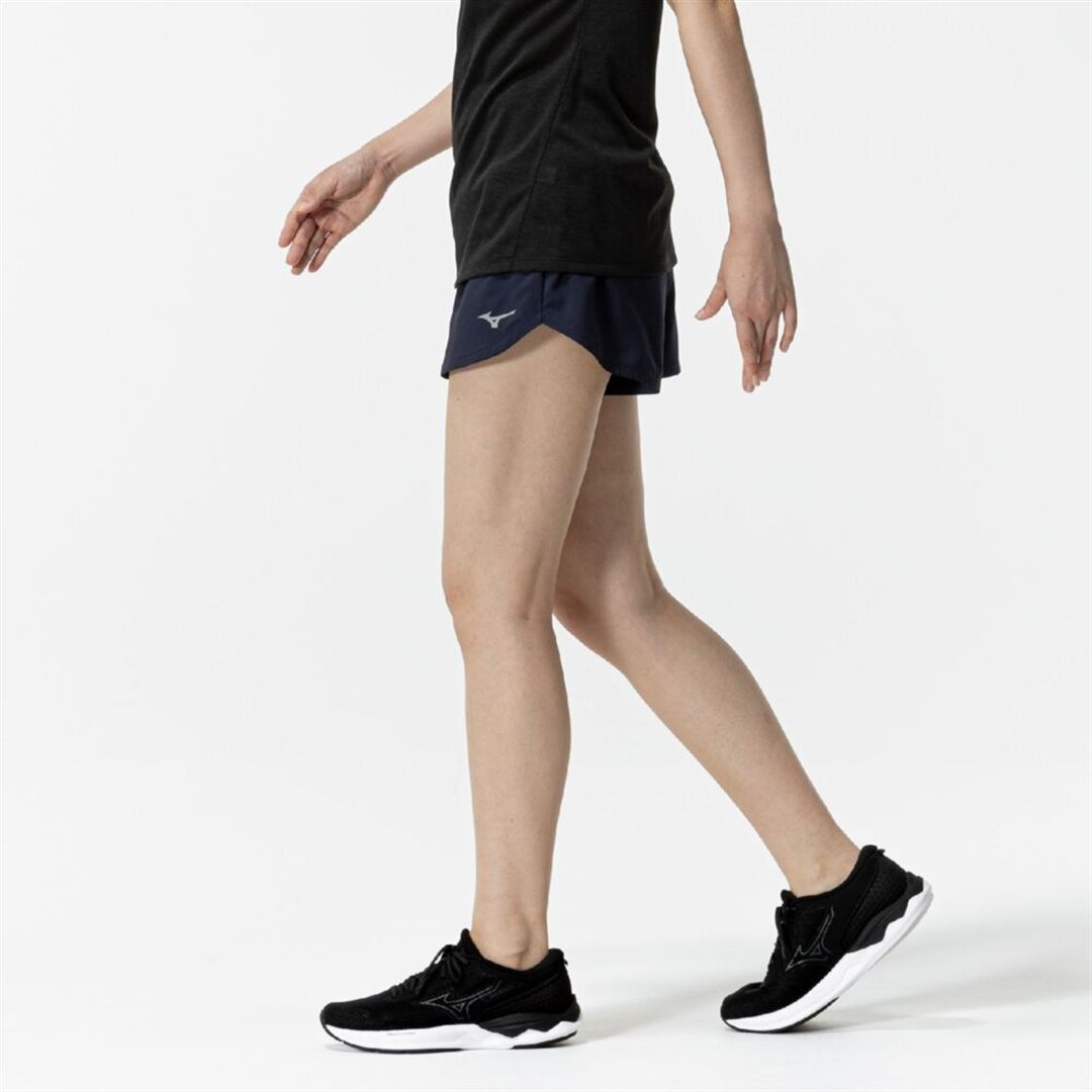 ランニング マルチポケットパンツ 4インチ ネイビー XL