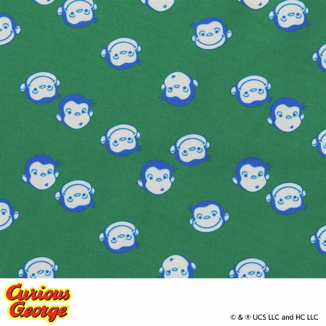 【おさるのジョージ】競泳練習用ミディアムカット グリーン S