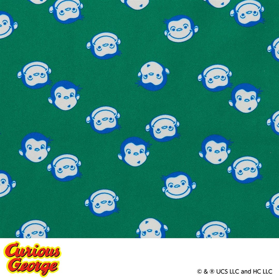 【おさるのジョージ】競泳練習用ミディアムカット グリーン 130