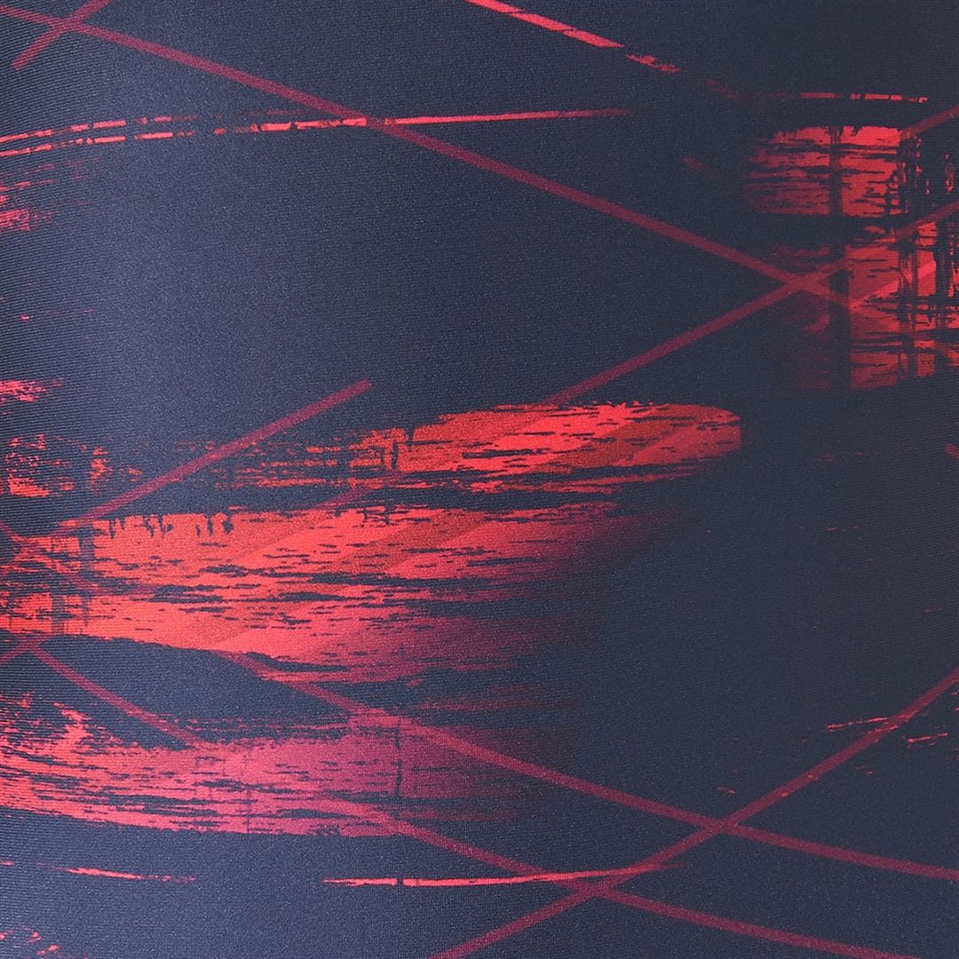競泳練習用ショートスパッツ ブラック×レッド XS