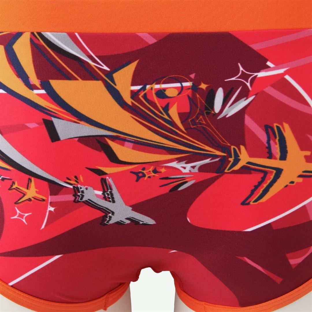 競泳練習用スーパーショート レッド 130