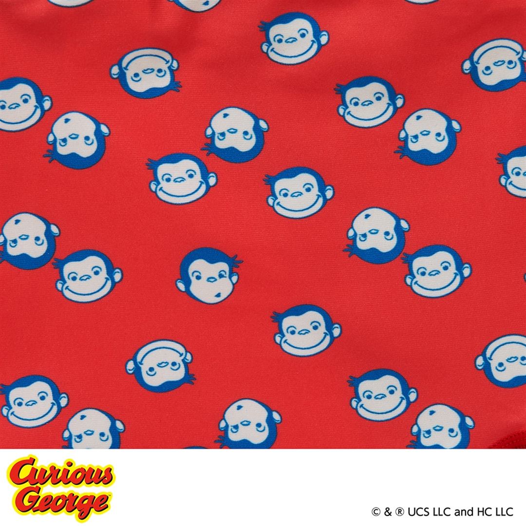【おさるのジョージ】競泳練習用ショートスパッツ レッド 130