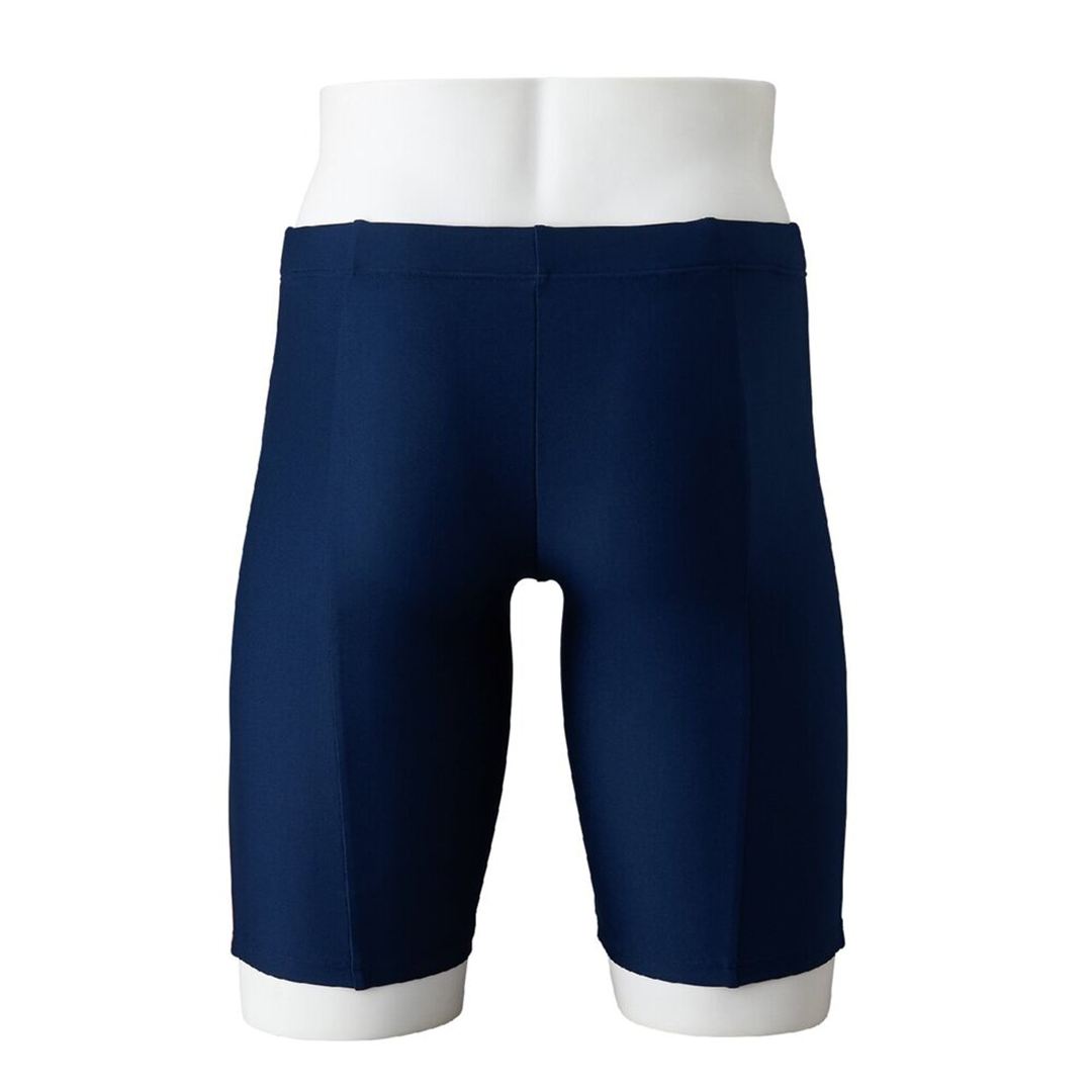 ベーシックハーフスパッツ ネイビー×レッド XS