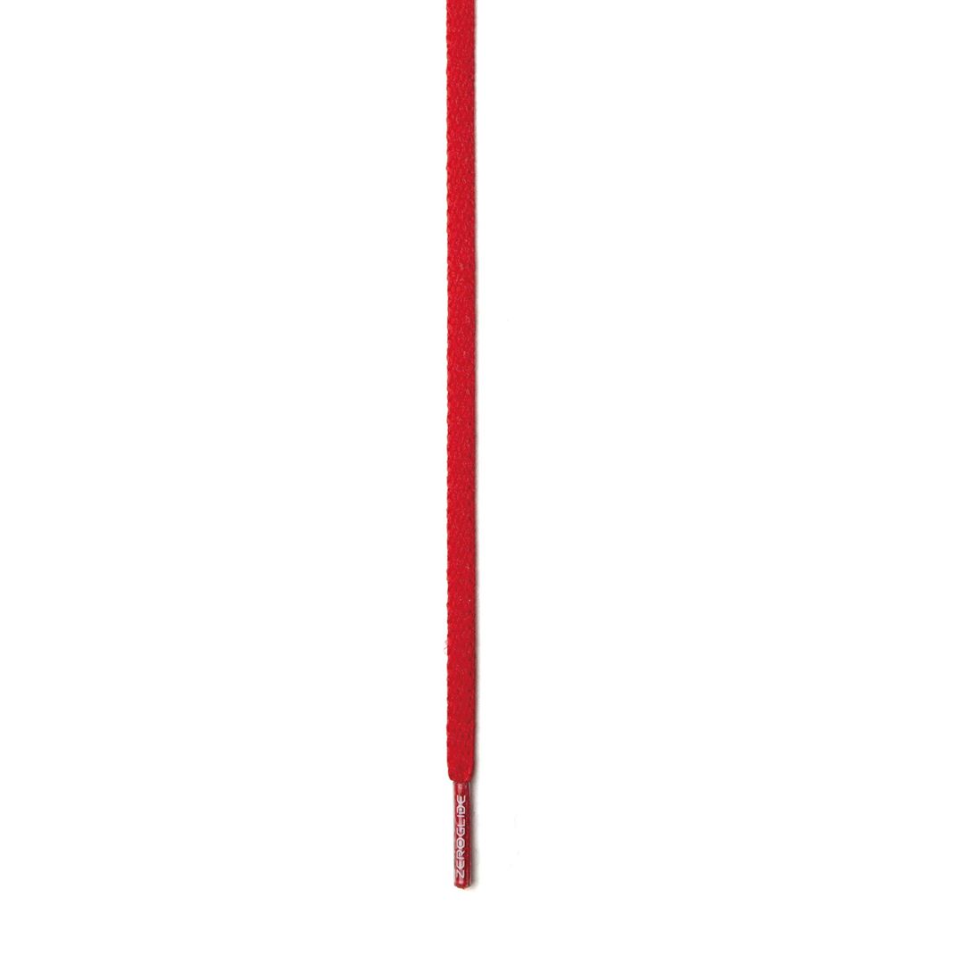 ゼログライドシューレース(平型／幅：4mm) レッド 100