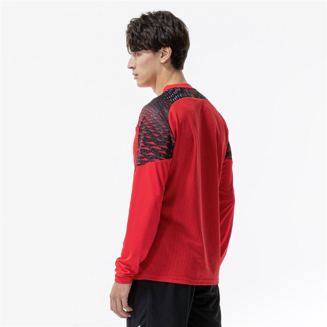 フィールドシャツ(長袖) チャイニーズレッド×ブラック XL