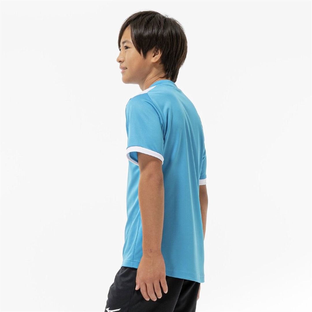 フィールドシャツ サックス×ホワイト 160
