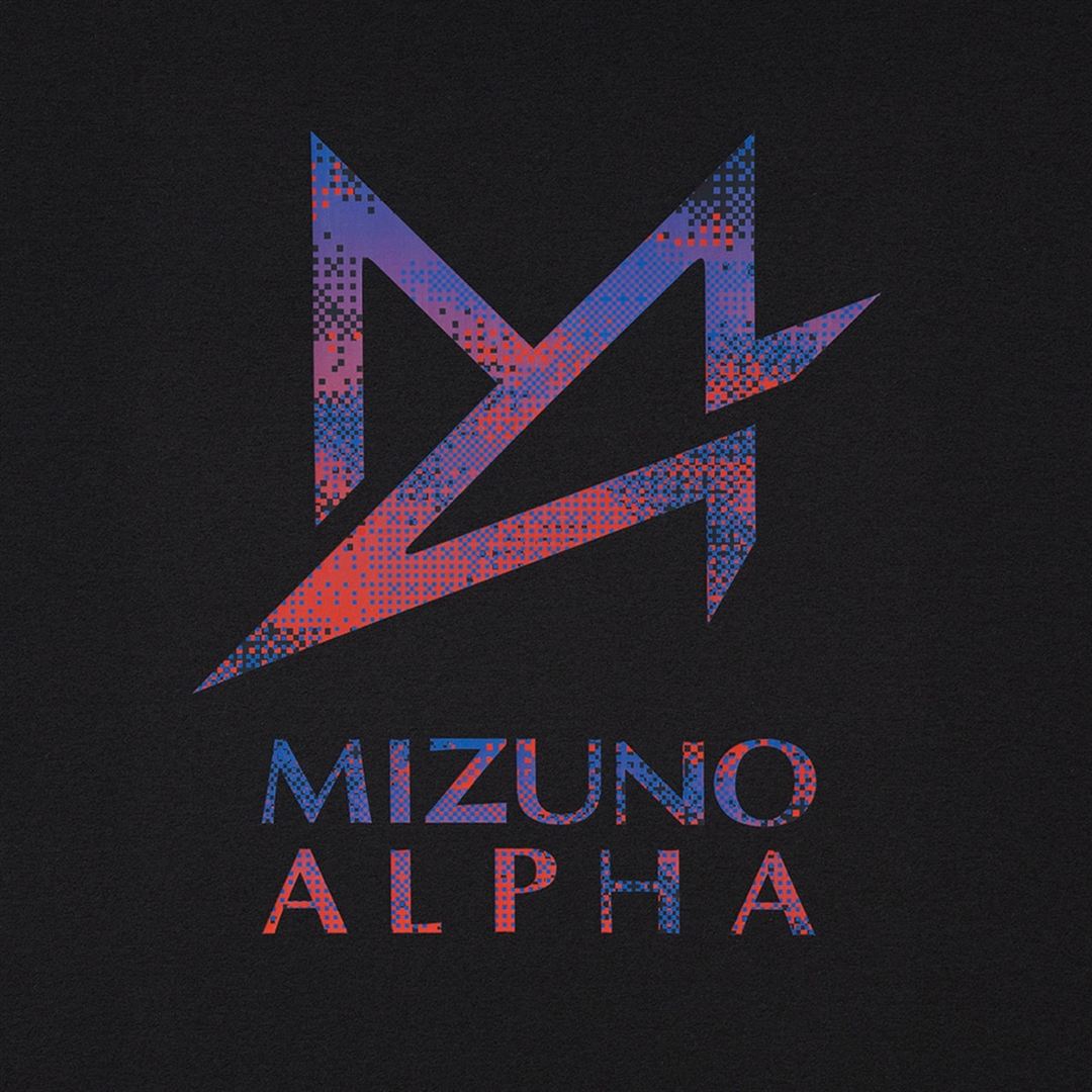 ミズノアルファ プリントTシャツ(長袖) ブラック XL