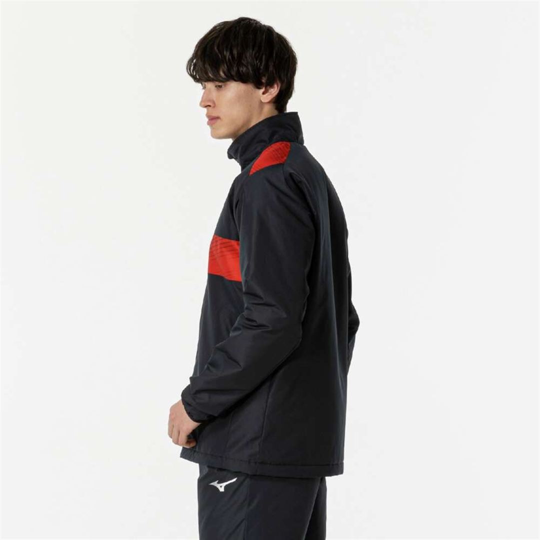 ウォーマーシャツ ブラック×チャイニーズレッド XL