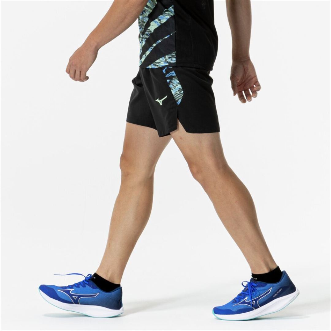 MTCプラクティスパンツ(ハーフ／陸上競技) ブラック×ネオミント S