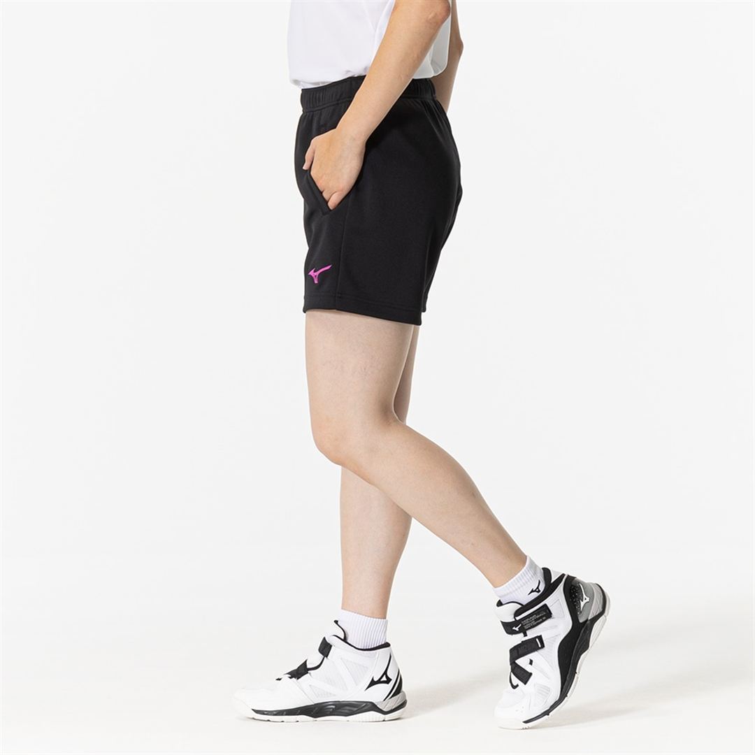 ハーフパンツ(バレーボール) ブラック×ベリーピンク XL