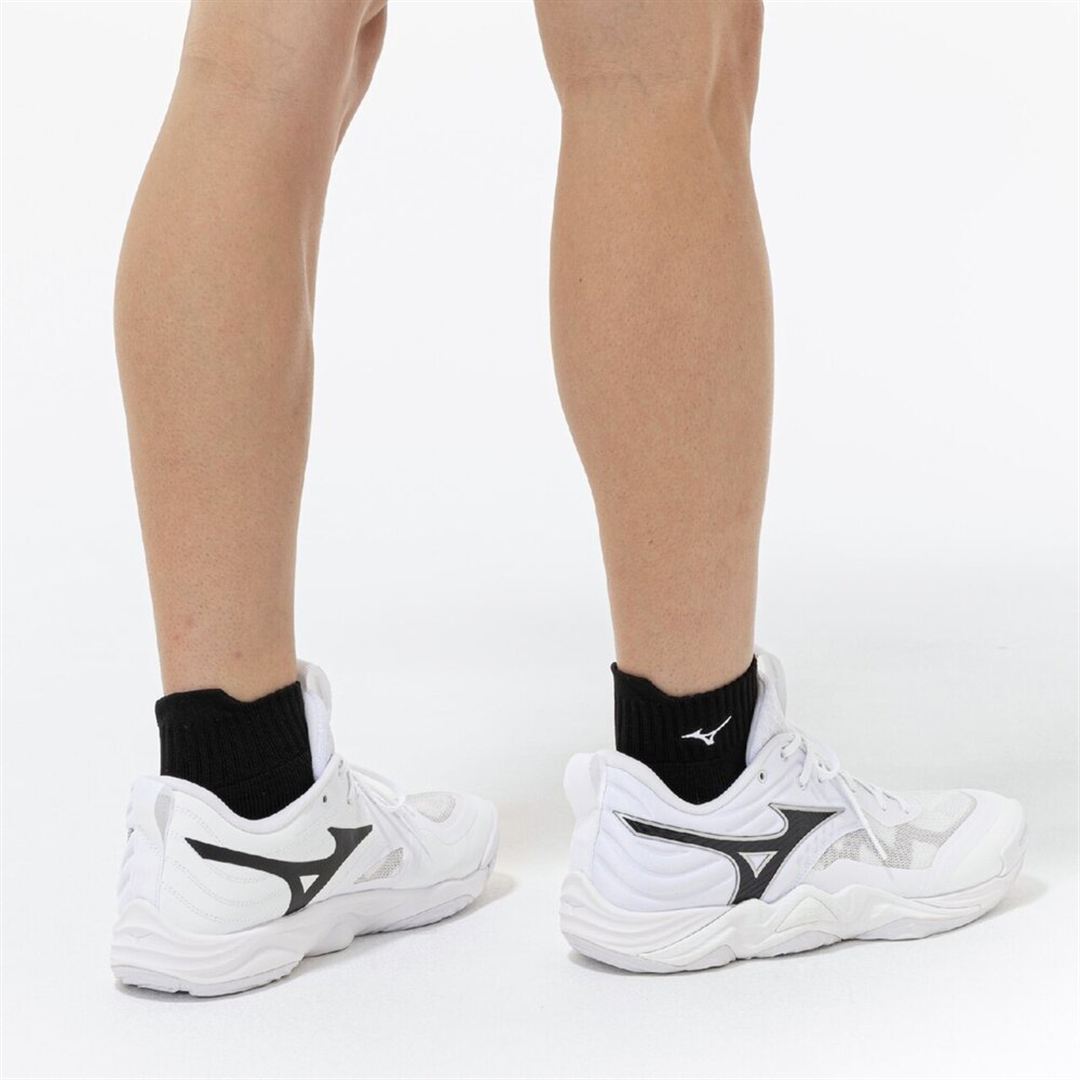 MIZUNO NEO JUMP SOCKS(バレーボール) ブラック×ブルー 23-25