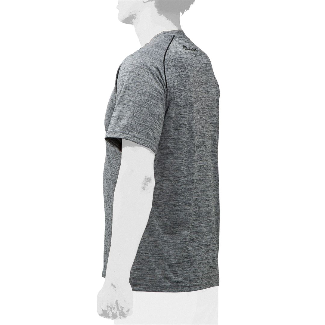 【ミズノプロ】杢Tシャツ グレー杢 S