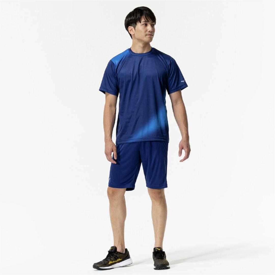 KISHOグラフィックTシャツ パステルネイビー XO