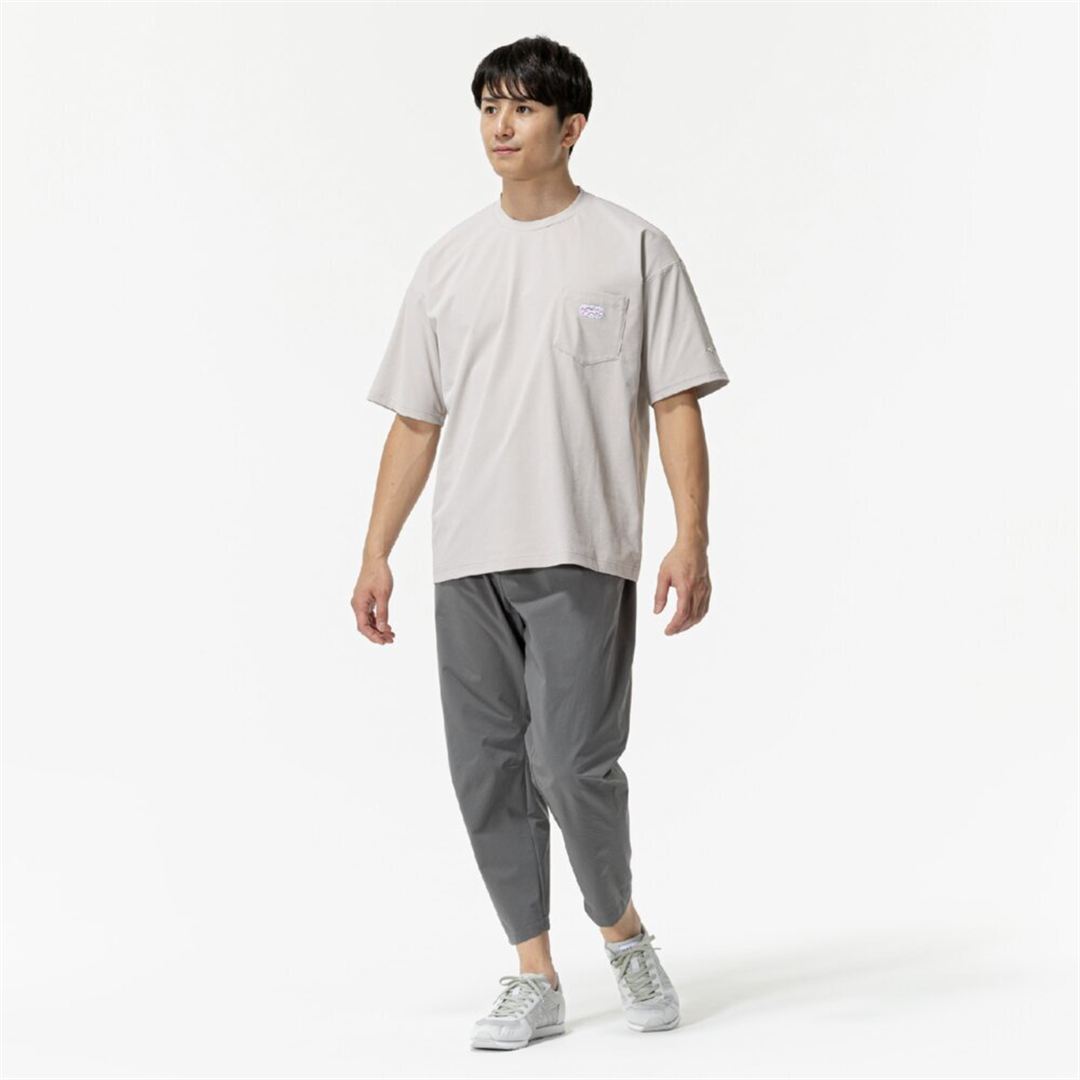 【ミズノ直営限定】ワンポイントロゴ Tシャツ(ワイドシルエット) シルバークラウド O