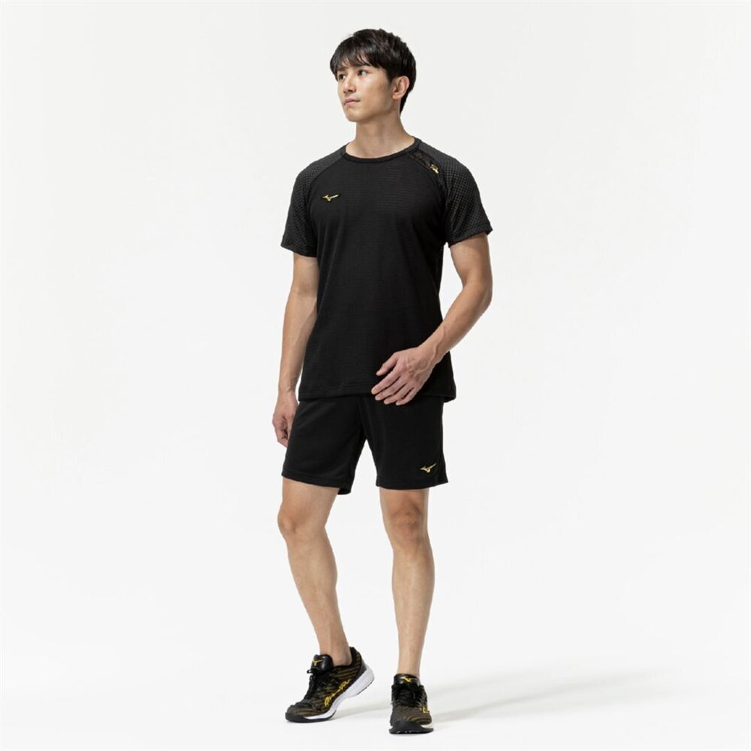【ミズノ直営限定／ミズノプロ】クーリングTシャツ ブラック S