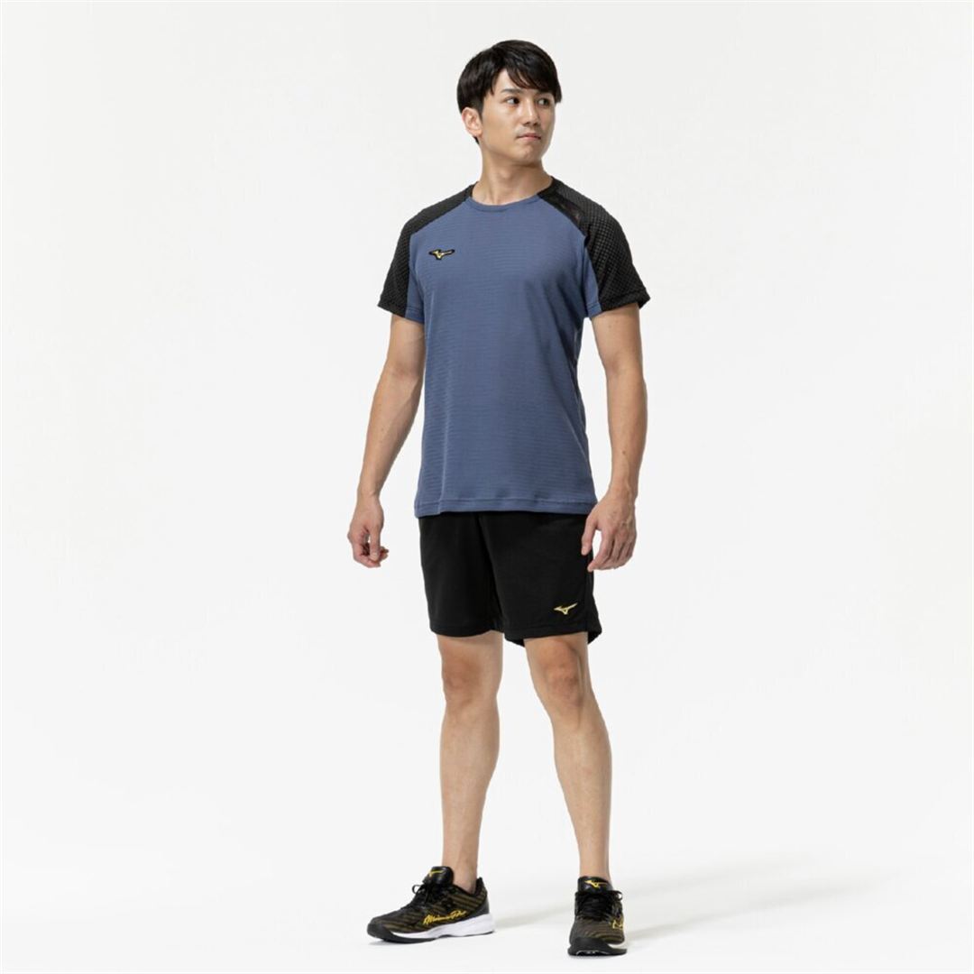 【ミズノ直営限定／ミズノプロ】クーリングTシャツ ヴィンテージインディゴ S