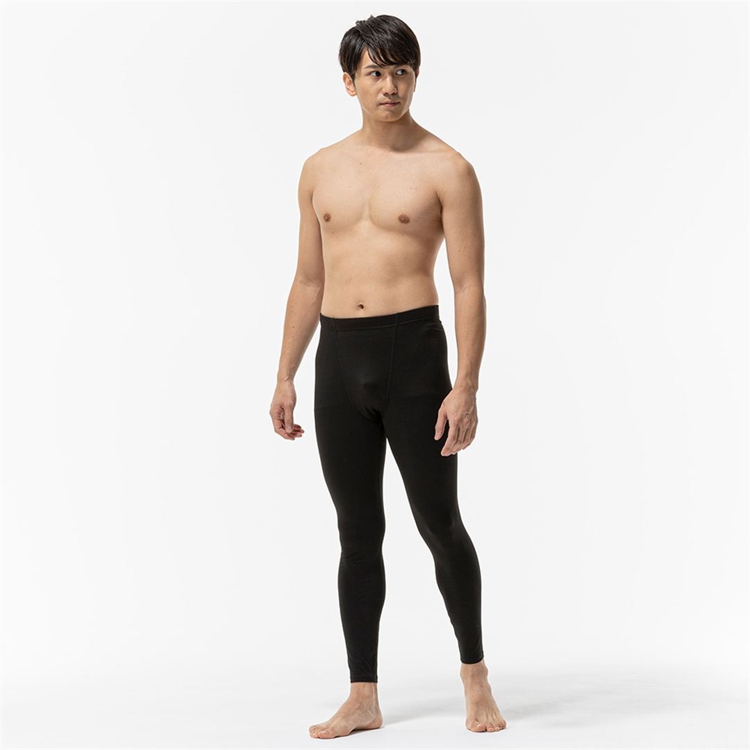 裏起毛ロングタイツ ブラック S