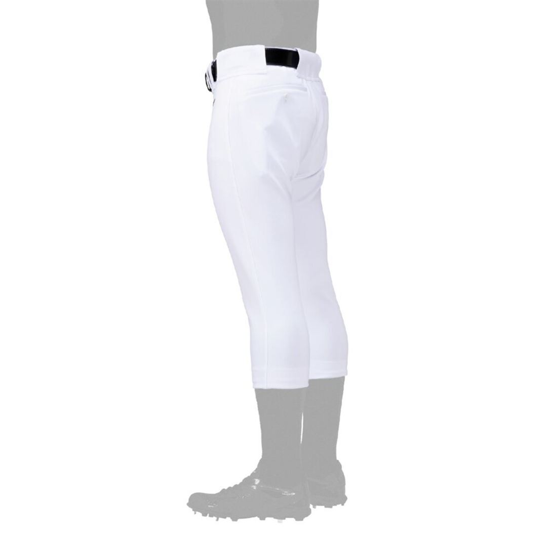 【ミズノ直営限定／ミズノプロ】強伸 ストレッチパンツ／レギュラーフィットタイプ(ワッペン付き) ホワイト XO