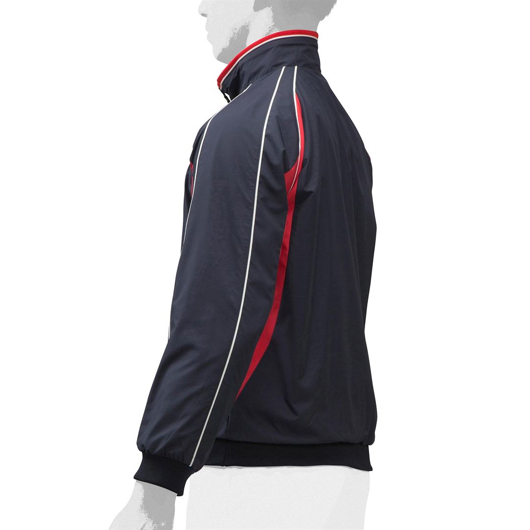 ハーフZIPジャケット ネイビー×レッド 160