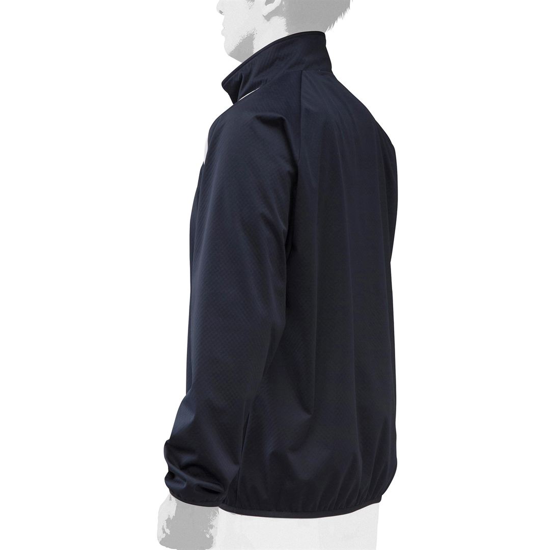 【ストレッチ／防風】テックシールドハーフZIPジャケット ネイビー XO