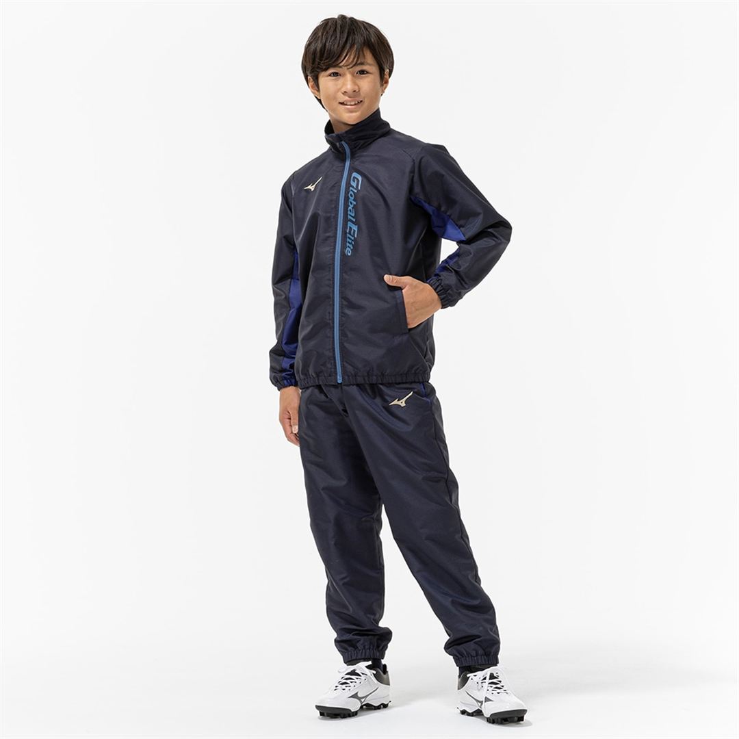 【グローバルエリート】ウインドブレーカージャケット ネイビー 160