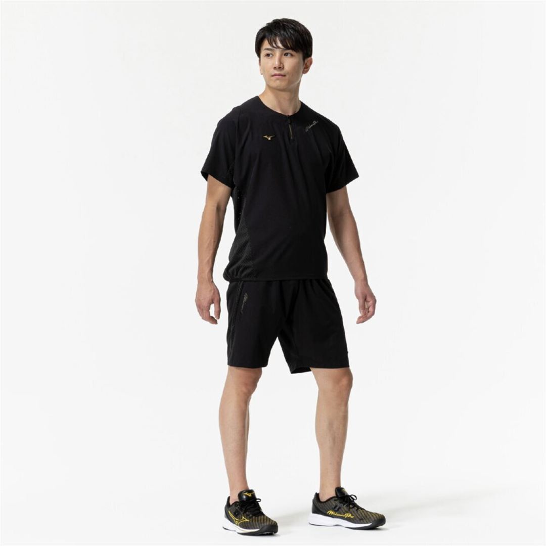 【ミズノプロ】トレーニングハーフパンツ ブラック XO