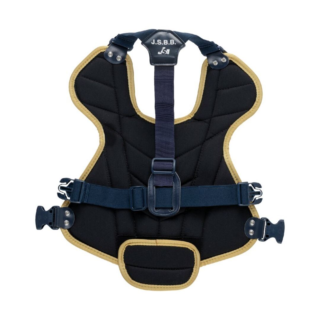 【ミズノ直営限定】小学生軟式用／ゴムソフトボール用捕手防具セット ネイビー×レッド×ゴールド