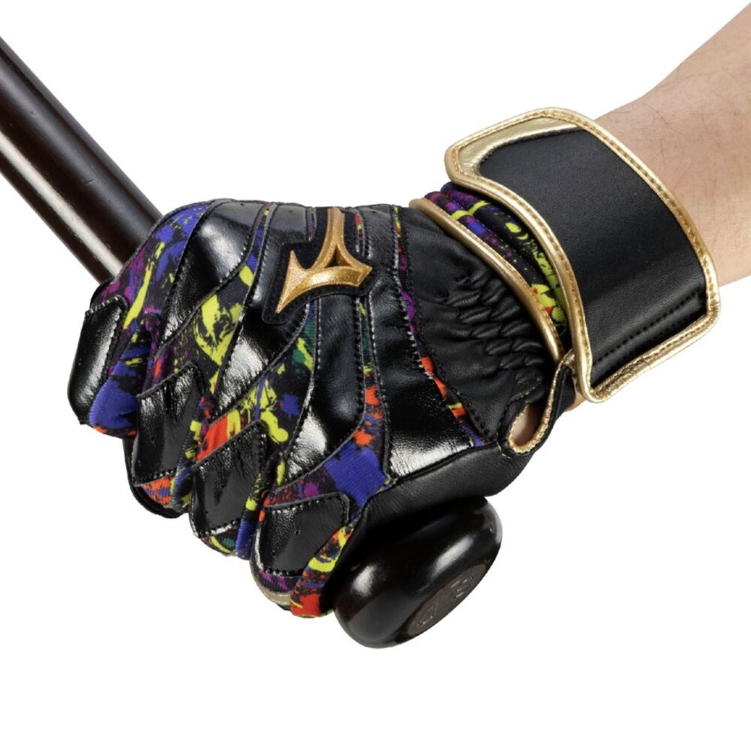 【ミズノ直営限定／ミズノプロ】ネオダイバーシティ モーションアークUF【両手用】 ブラック×ゴールド 25